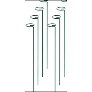 Joyhalo 8 Pack Plant Support Stakes 24 Inch, Plant Stakes, Flower Stakes with 24 Twist Ties, Garden Sticks for Plants Iris, Dahlia, Gladiolus, Amaryllis, Rose, Sunflower, Tomato, Sapling Etc