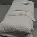 Bedsure Cotton Duvet Cover Full - 100% Cotton Waffle Weave Coconut White Duvet Cover Set, GentleSoft and Breathable Bedding Set for All Season, 3 Pieces, 80"x90"