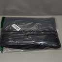 Waffle Bath Mat Rug, Super Absorbent Non Slip Bath Mats Ultra Soft Bathmat Machine Washable Bathroom Rugs with Tassels, Bath Rugs for Bathroom Floor Beside Tub, 18" x 30", Black