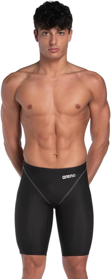 ARENA Men's Racing Jammer Powerskin St Next Knee Length Tech Swim Suit (22, Black)