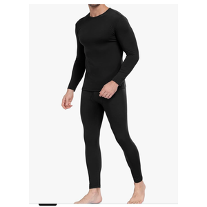 WEERTI Thermal Underwear for Men Long Johns with Fleece Lined Base Layer Men Cold Weather Top Bottom Large