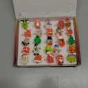 Christmas Party Favors 25Pcs 3D LED Finger Lights for Kid & Adults Toys Light Up Rings Stocking Stuffers Party Favors Assorted Styles Gift Package No-Repeat Non Candy Gift New Version