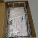 Napkin Holder with Marble Base, Guest Towel Paper Dispenser for Table, Modern Metal Napkin Stand, Ideal for All Bathroom Vanity, Kitchen Decor Accessories (Chrome, 4 Inch)