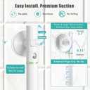 Suction Grab Bars for Shower 2Packs - 17.7" No Drill Safety Shower Handle for Seniors, Elderly & Post-Surgery, Non-Slip Bathroom Assist Bar with Strong Suction, Bath Accessory