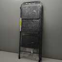 HBtower 3 Step Ladder, Step Stool with Wide Anti-Slip Pedal, Step Ladder Folding Step Stool for Adults, Lightweight Steel Portable ladders for Home Kitchen