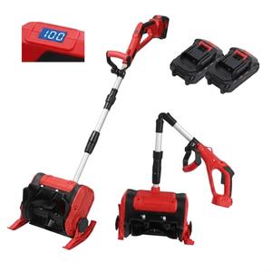 Cordless Snow Shovel, 21V | 12-Inch | 4-Ah Cordless Snow Blower, Foldable Electric Battery Powered Snow Removal Machine, 20ft Throwing Distance, Plows 300lbs/ min (2 Battery & Quick Charger Included)