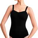 Women's Turtleneck Dance Ballet Leotard Long Sleeve, Black XL