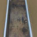 RICHER HOUSE 5 Set Floating Shelves for Wall Decor, Wall Mounted Book Shelf, Nursery Shelves Picture Ledge Shelf with Lip for Storage, Bedroom, Living Room, Bathroom - Brown