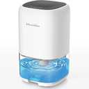 Dehumidifier, 35 OZ Small Dehumidifiers for Room for Home, Quiet with Auto Shut Off, Portable Dehumidifier for Bedroom (280 sq. ft), Bathroom,RV,Closet Colorful Moisture Absorbers Dehumidifiers, White