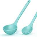 Silicone Cooking Utensils Set - 600F Heat Resistant, Nonstick Kitchen Utensil Set with Spatulas, Spoons, Whisk, Tongs, BPA Free, Dishwasher Safe (Teal)