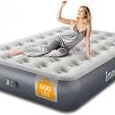InnoTruth Full Camping Air Mattress with Built-in Pump, 13" Raised Comfort, Durable Inflatable Bed for Home & Guests, Fast Inflation, Strong Support, Ideal for Camping, Back to School Supplies, Gray (Grey)