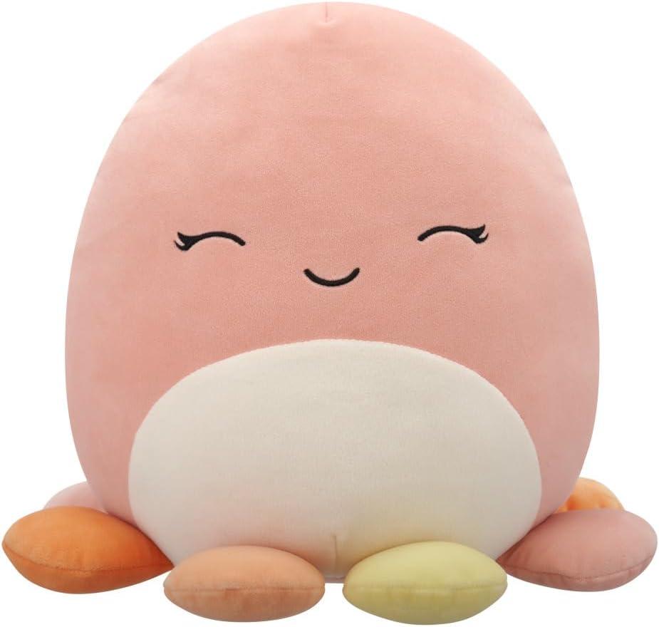 Squishmallows Original 12in Melina The Happy Peach Octopus  Official Jazwares Plush (Medium-Sized)