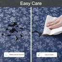 Smiry Rectangle Table Cloth, Waterproof Heavy Duty Vinyl Tablecloth, Wipeable Washable Table Cover for Kitchen and Dining Room (Navy Blue, 54" X 108")