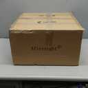 16.5" Chrome Crystal Chandeliers 4-Light Modern Drum Chandelier Flush Mount Round Ceiling Hanging Pendant Light Fixture for Kitchen Island Dining Room Foyer