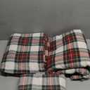 Comfort Spaces Cotton Flannel Sheets King Size, Ultra Soft Flannel Sheet Set with 14" Elastic Pocket , Plain Print Warm Flannel Bedding, Scottish Plaid Red 4 Piece