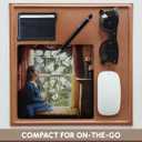 3dRose LLC 8 x 8 x 0.25 Inches Mouse Pad, Girl Staring from Bright Window with Hydrangia Flowers Outside (mp_44370_1)