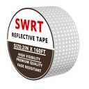 SWRT Reflective Tape 2 Inch x 160 Feet DOT-C2 Shining Star Fade Resistant White Reflective Tape Outdoor Waterproof Strong Adhesive Safety Warning Tape Reflector Conspicuity Tape for Trailer Truck Bike