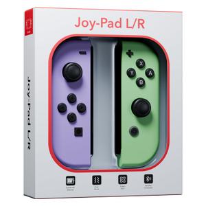 Tideal Set of Replacement Controller for Nintendo Switch - Compatible with Nintendo Switch (1) / OLED/Lite - Dual Vibration/Motion Control / 6-Axis Gyro (Purple & Green)