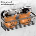 KEGII Shower Caddy Suction Cup – Removable Suction Bathroom Organizers Shelf with Soap Holder, Razor Holder & Hooks, Rustproof Shower Storage for Renters, No Drilling Black Bathroom Storage Basket