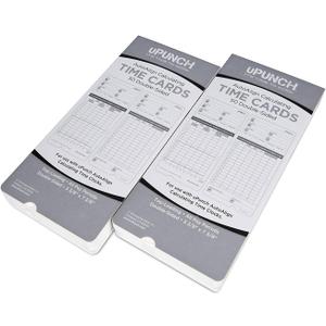 100 uPunch Time Cards for HN4000