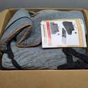 Dog Car Seat for Large Dog Under 100LBS,Pet Booster Back Seat Removable Washable Pet Travel Safety with Safety Tethers & Storage Pocket (Gray)