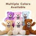 MaoGoLan Giant Teddy Bear Big 4 Feet Stuffed Animal Stuffed Bear Baby Shower 47 inches Life Size Large Teddy for Girlfriend Boyfriend Wife Children