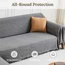 HOMERILLA Sectional Couch Covers 2 Pieces L Shaped Sofa Cover for Sectional Couch L Shape Washable Blanket Furniture Protector for Pets Dogs (Dark Grey, X-Large)