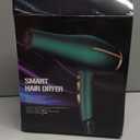 Pro Ionic Salon Hair Dryer,Xpoliman Blow Dryer,Powerful 2000 Watt with AC Motor,Quick Drying Hairdryers Diffuser Fast Dryer Lightweight Best Soft Touch Body -Green & Gold