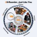 Compatible for OnePlus 1+ 9 Pro Phone Case, 360 Rotatable Ring Holder Kickstand [Non Yellowing] Transparent 4 Airbags Corners Shockproof Protective Cover Case for OnePlus 9 Pro 2021 - Crystal Clear