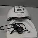 Liteland UV Gel Nail Lamp,150W UV Nail Dryer LED Light for Gel Polish-4 Timers Professional Nail Art Accessories, Curing Toe Nails (White)