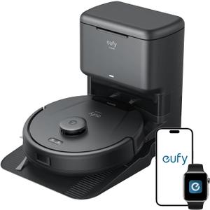 Eufy L60 Robot Vacuum with Self Empty Station, Hair Detangling Technology, Up to 60 Days Hands Free Cleaning, 5,000 Pa Suction, Remove Hair, Dust