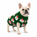 Dog Sweater Knitted for Small to Large Dogs Boy Girl, Classic Turtleneck Dog Christmas Sweaters, Warm & Soft Santa Claus Pet Clothes for Winter (Green, M)