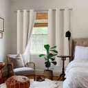 BGment Cashmere Blackout Curtains for Bedroom 72 Inch Long, Thermal Insulated Bedroom Curtains Noise Reduction Room Darkening Window Drapes for Living Room, Each Grommet Drape 42 Wide, 2 Panels