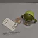 Baby Sippy Cups 6-12 Months, Spill Proof Weighted Straw Cup with Handle for Toddlers 1-3, 2 Silicone Straws, PPSU, BPA Free, 6 oz (Green)