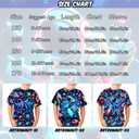 Boys Girls 3D Graphic Tees Unisex Short Sleeve T Shirt Novelty Neon Shirts for Boys 5-14 Years