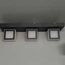SineRise LED Modern Bathroom Vanity Light Fixtures (3-Light, 24-Inch), Matte Black Modern Acrylic Bathroom Wall Lighting Fixtures Over Mirror (Cool White 6000K)