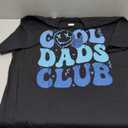 Cool Dads Club Retro Groovy Dad Father's Day 2 Sided T-Shirt 3XL
