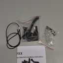 JZVXX Gate Latch with Spring Cable Pull for Fence Gate - Carbon Steel - Black,Self Locking Fence Gate Latch,Gate Latch for Wooden Fence,Fence Door Latch