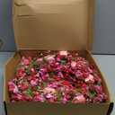 LLZLL Valentines Day Wreath Decor, 22inch Artificial Pink Wreath with Tulip Berry Green Leaf Element, Valentines Wreaths for Front Door Wedding Anniversary Party Candlelight Dinner Decorations