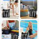 Mesh Shower Caddy Bag Portable Quick Dry Shower Tote with Zipper, 8 Pockets, Dorm Room & College Essentials, Hanging Bathroom Bag for Gym, Travel, Beach, Swimming, Camping