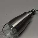 Gaussra Soap Dispenser with Coaster and Stickers, Brushed Nickel Stainless Steel Case Glass Liner Hand Pump Dispenser, Refillable Liquid Hand Soap Dispenser for Bathroom & Kitchen (11OZ / 320ML)