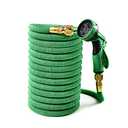 50 ft Expandable Garden Hose -2026 Newly Upgraded Expanding Garden Hoses with 10 Function Spray Nozzle, Extra Strength Fabric, Leak-Proof, Lightweight, Kink-Free Flexible Retractable Hose(Green Black)