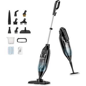 12 in 1 Steam Mop with Handheld Steam Cleaner Detachable Floor Steamer with 12 Accessories, Powerful Steamer for Floors, Hardwood, Tiles, Grout, Windows, MultiPurpose Steamer for Whole Home Use