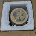 Modern White Ceramic Vase, Boho Flower Vases for Decor, 5.1" W x 8.7" H Modern Vase with Textured Pattern Table Centerpiece for Living Room Office Bedroom (Turquoise Vase)