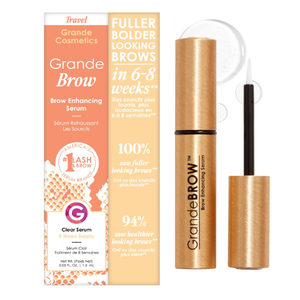 Grande Cosmetics GrandeBROW Brow Enhancing Serum for Fuller, Bolder, Looking Eyebrows  Brow Serum With Vitamins, Peptides, Antioxidants, Amino Acids, Cruelty Free  8 Week Supply (1.5 mL)