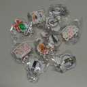 Riceshoot 10 Pcs Christmas Nurse Badge Reel with Metal Clip Acrylic Name Badge Clips Retractable Elk Footprints Christmas Ball Gingerbread Man Ideal Gift for Nurses Doctor Teachers