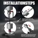 GSTK 10PCS Upgrade Heavy Duty Carbide Hole Saw Kit,with 4*Extra Titanium Plated Pilot Center Drill and 2* Springfor Hard Metal, Stainless Steel, Iron (6pcs)