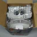 Mueller Pro-Series All-in-One, 12 Blade Mandoline Slicer for Kitchen, Food Chopper, Vegetable Slicer and Spiralizer, Cutter, Dicer, Grater, Kitchen Gadgets Sets with Container, White Sand/Gray