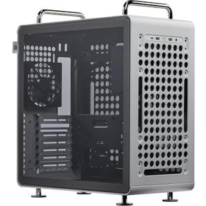 Cooler Master QUBE 540 ATX Mid-Tower PC Case – Highly Customizable Modular Computer Chassis with Movable I/O Panel, Multi-Position PSU Mount, Tempered Glass Panel & Portable Handles – Moonstone