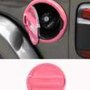 Savadicar Pink Fuel Door Trim for Jeep Wrangler JL JLU 4xe & Gladiator JT 2018-Present  Exterior Gas Cap Accent Styling Cover Accessory